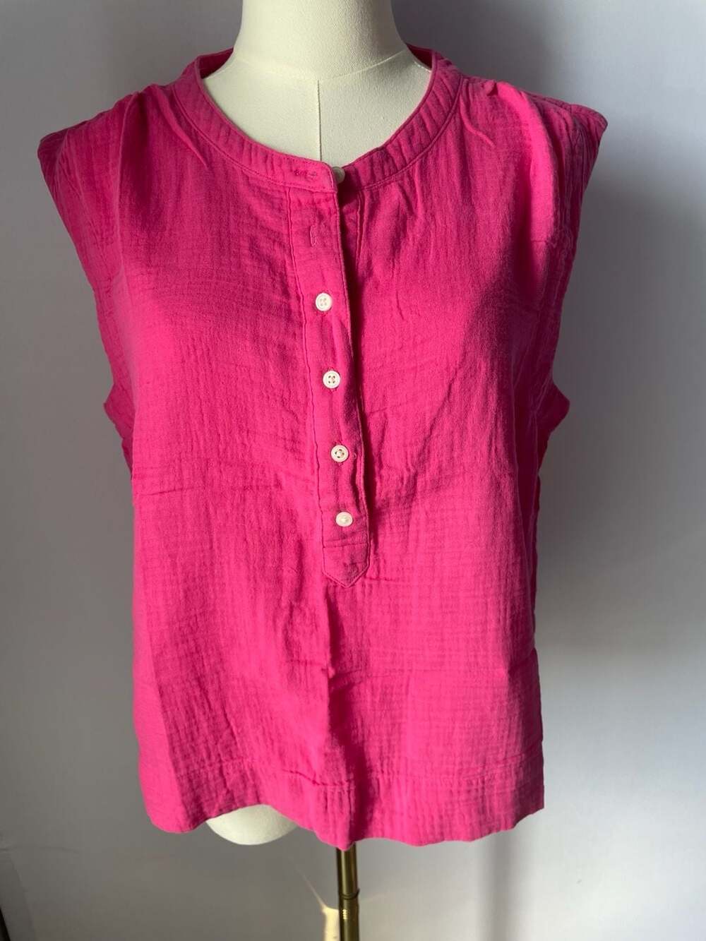 J.Crew Sleeveless Gauze Tank Top